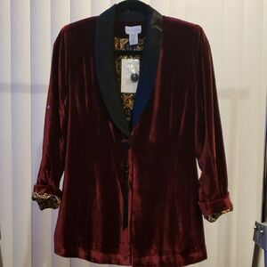 Velvet Burgundy Jacket